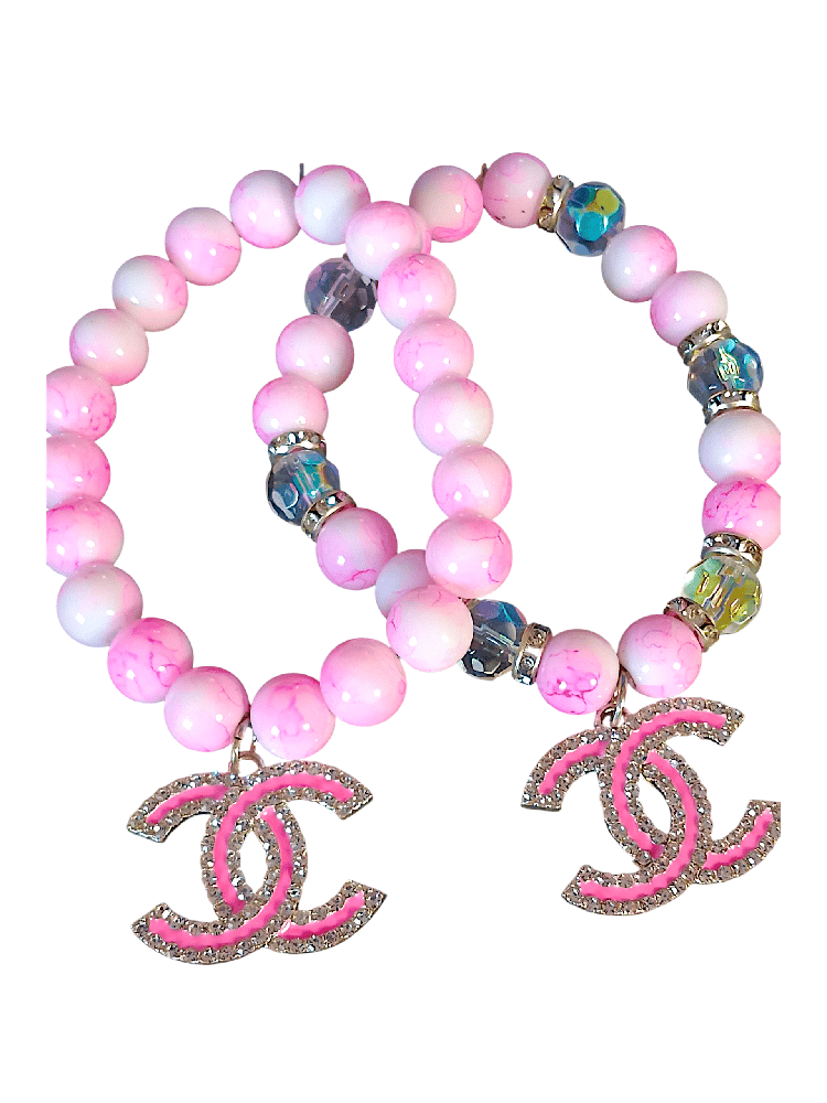 Image of Inspired© Pink CC Charm Bracelets