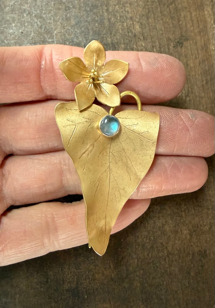 Image of Green Buckwheat Pin