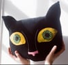 Lucky Black Cat Cushion