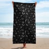 Occult Beach 30x60 Black Towel