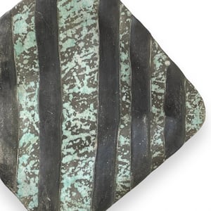 Image of STRIPED CERAMIC PLATTER