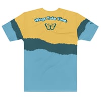 Image 2 of Yellow/Teal HalfnHalf BE T-shirt