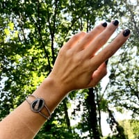 Image 2 of ⋆✶ Onyx + Opal Inlay Twist Cuff ✶⋆