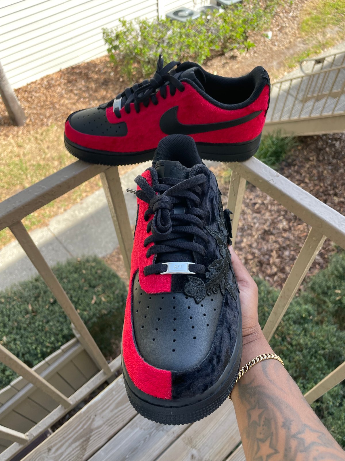 Red af1s best sale