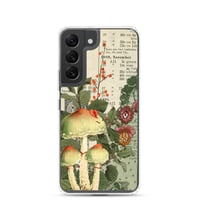 Image 3 of Colorful Antique Bookpage Mushroom Fungi Illustration Clear Case for Samsung®