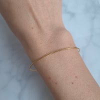 Image 2 of Bracelet jonc doré fin