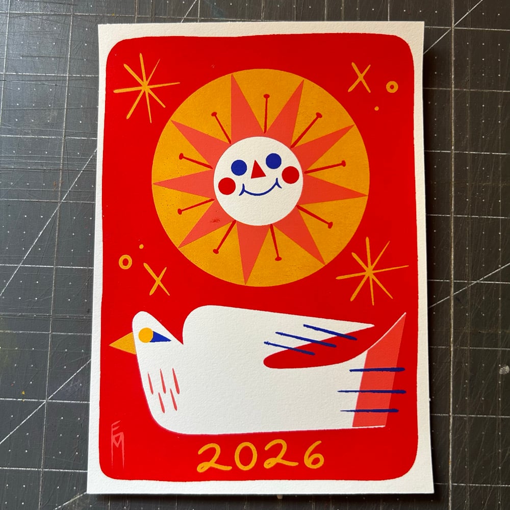 Image of 2026 postcard print