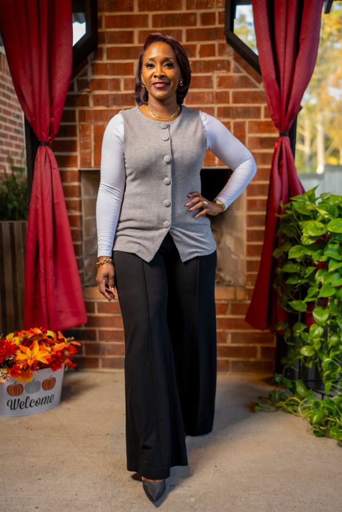 Image of Buttoned Vest Top