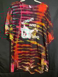 Image 1 of 2xl  Scream Into The Void REVERSE Tie Dye Shirt 1