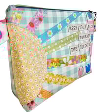 Image 2 of Keep Your Face Towards the Sunshine Pouch - Aqua