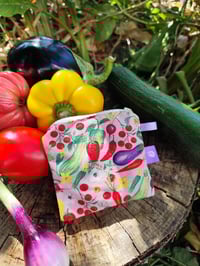 Image 3 of Monedero cuadrado SERGIO HUERTA rosa