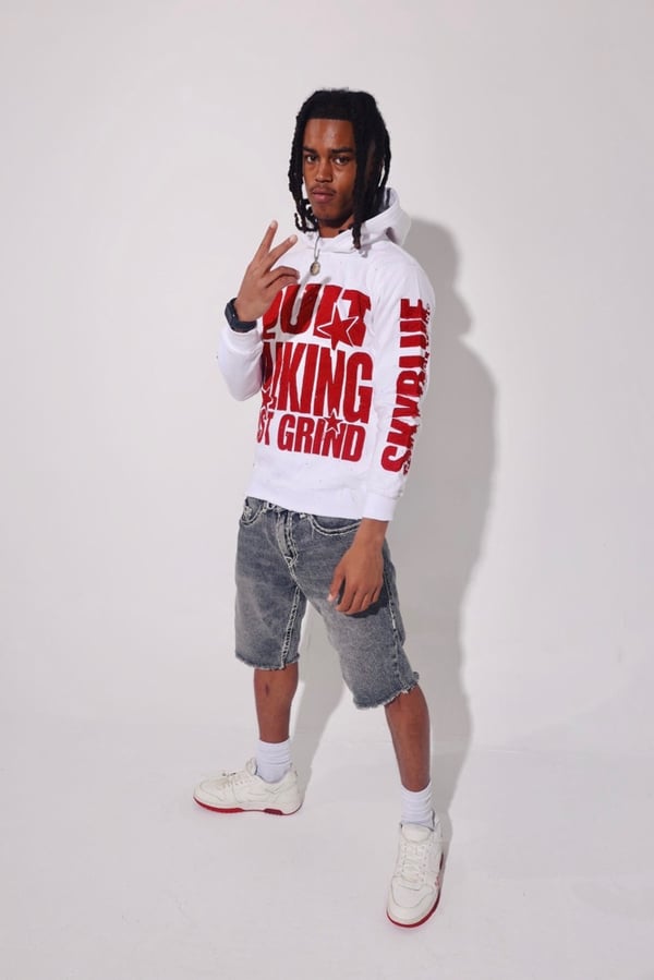 Image of Red/ White Hoodie 