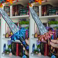 Image 1 of Daga holográfica hoja plata