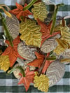 Decorative foil leaves