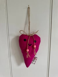 Harris Tweed pink  Happy Heart