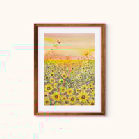 Image 3 of Sun flowers and Butterflies 