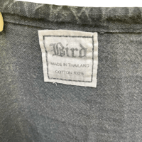 Image 5 of Black Patchwork Cotton Boho Tired Midi Skirt - by Bird - Size M