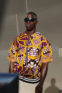 Image 3 of The zongo short jacket purple lines