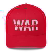Image 4 of Words Are Rich (W.A.R) Signature Hat – (White Stitch)