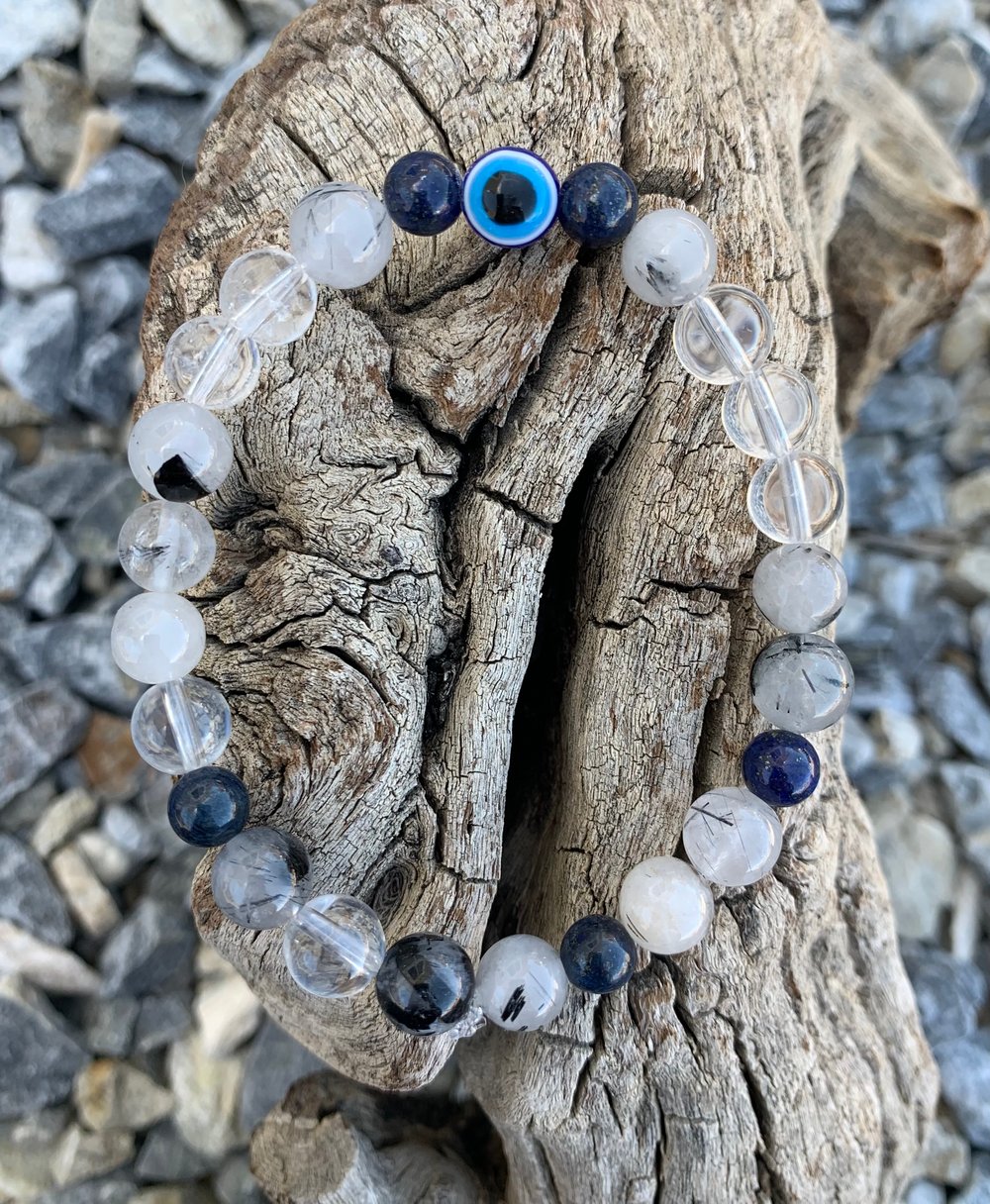 Image of Reiki Charge Mal De Sodalite Bracelet