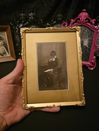 Image 2 of  faceless girls" -vintage Framed With Preserved spider Web