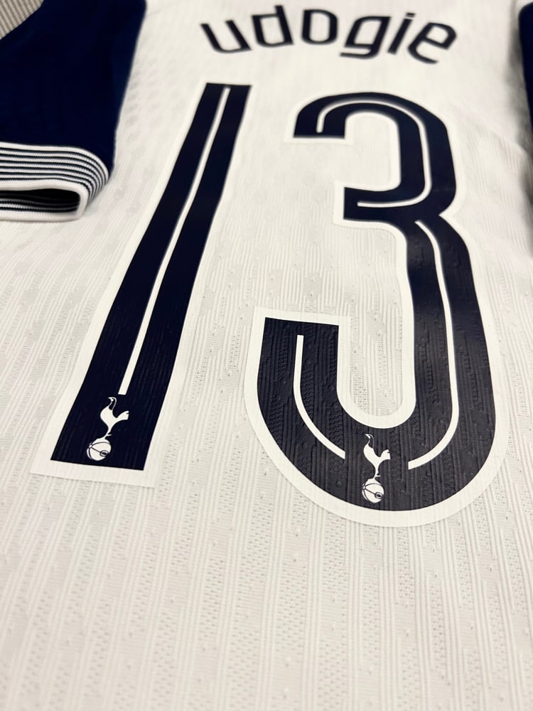 Image of Tottenham Hotspur “UDOGIE 13” Vaporknit 2024/25 Home Europa Final Shirt (L)