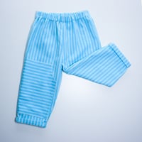 Image 2 of Patch trousers- blue stripe (ready to ship 9-12 months)
