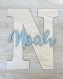 Initial Name Plaque