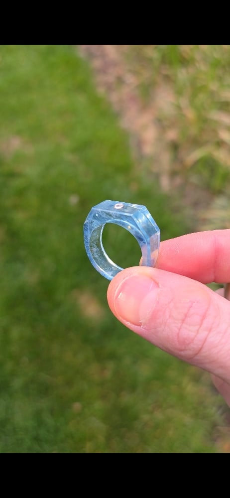 Image of Aquamarine Diamond Ring