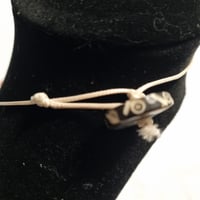 Image 2 of Copper Wire Wrapped Green Glass Necklace