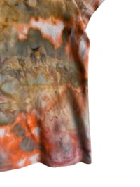 Image 6 of ♻️ UPCYCLED L Ladies Cotton Tee in Sedona Ice Dye