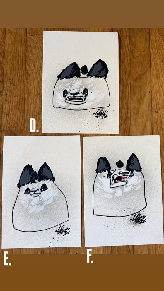 Image of Ink shots D,E,F