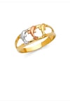 14K 3 dolphin’s ring