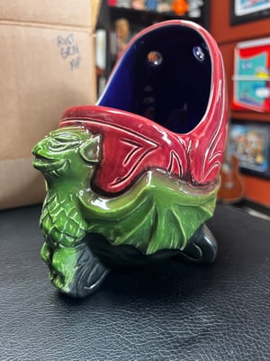 Image of Rare “Doom Muggy” Tiki Diablo/Tahiti Gil A.P. (Artist Proof) Test Glaze: Red/Grn/Blk