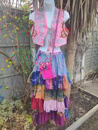 Image 3 of Wanderlust maxi skirt / bandeau dress - rainbows 8-14