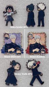 Image 1 of JJK Hidden Inventory Memes Enamel Pin Set [IN HANDS]