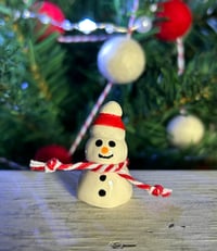 Image 5 of Ceramic Snowmen with a Bobble Hat or a Heart
