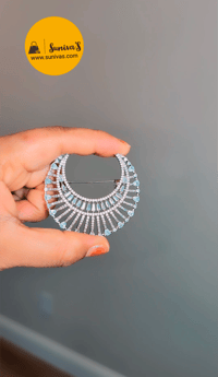 Image 2 of ADB2011-American Diamond Brooch/Saripin