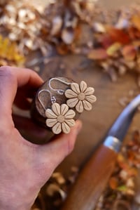 Image 2 of Daisy Flower Earrings 