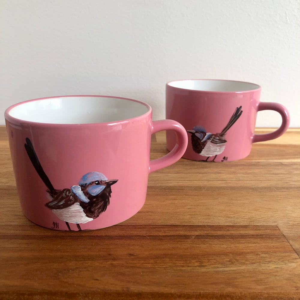 Superb Fairywren Pink Mugs
