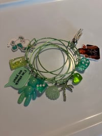 4 Piece Bangle Set Green