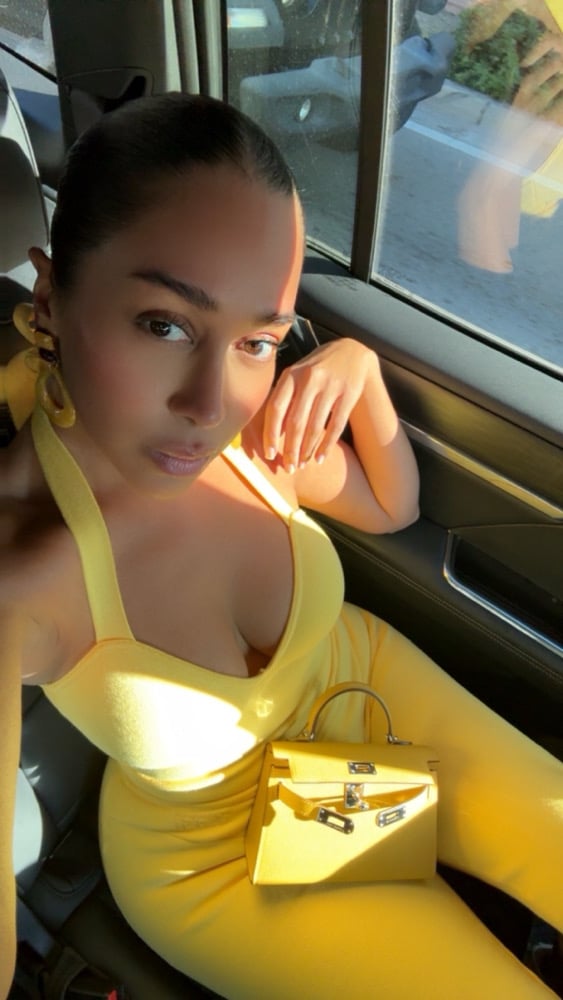 Image of YAGI YELLOW HALTER & CAPRI SET (SMALL)