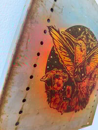 Image 2 of The Night Was Just Hummin' on Salvaged Metal