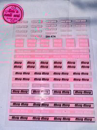Image 2 of miu pink stickers