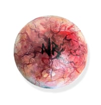 Image 4 of “MELTED EYE” ORIGINAL PAINTING ON WOOD SPHERE 3”x3”