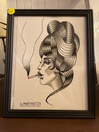 Smoking Lady Orignal and Prints