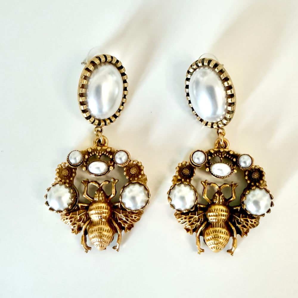 Image of ORECCHINI PERLE E APE