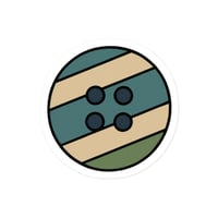 Image 6 of Die-cut sticker stripe button 