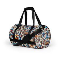 Image 1 of Vibrant Haitian Dance and Festivity All-over print gym bag [Dèyè Lakay]