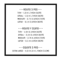 Image 7 of Clear Acrylic Stand for Crystals - Multiple Style/Sizes